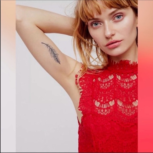 Free People Daydream Lace Slip Dress Size Medium - Picture 6 of 7